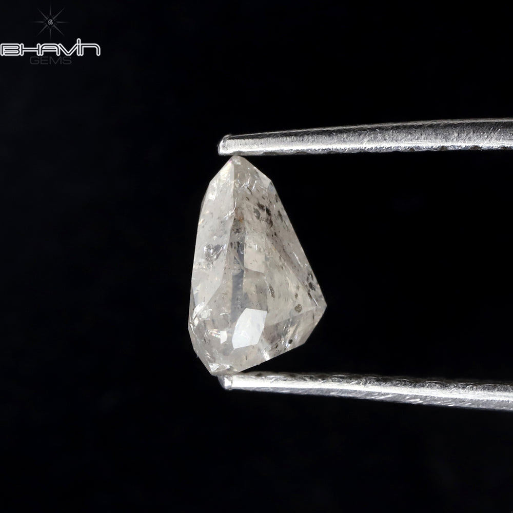 1.07 CT Heart Shape Natural Loose Diamond White Milky Color I3 Clarity (6.62 MM)