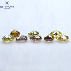 0.93 CT/8 Pcs Mix Shape Natural Diamond Mix Color VS2 Clarity (3.50 MM)