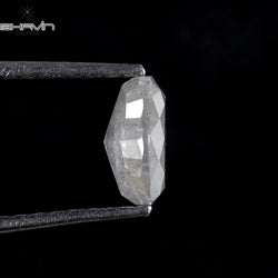 0.72 CT Oval Shape Natural Diamond White Milky Color I3 Clarity (6.15 MM)