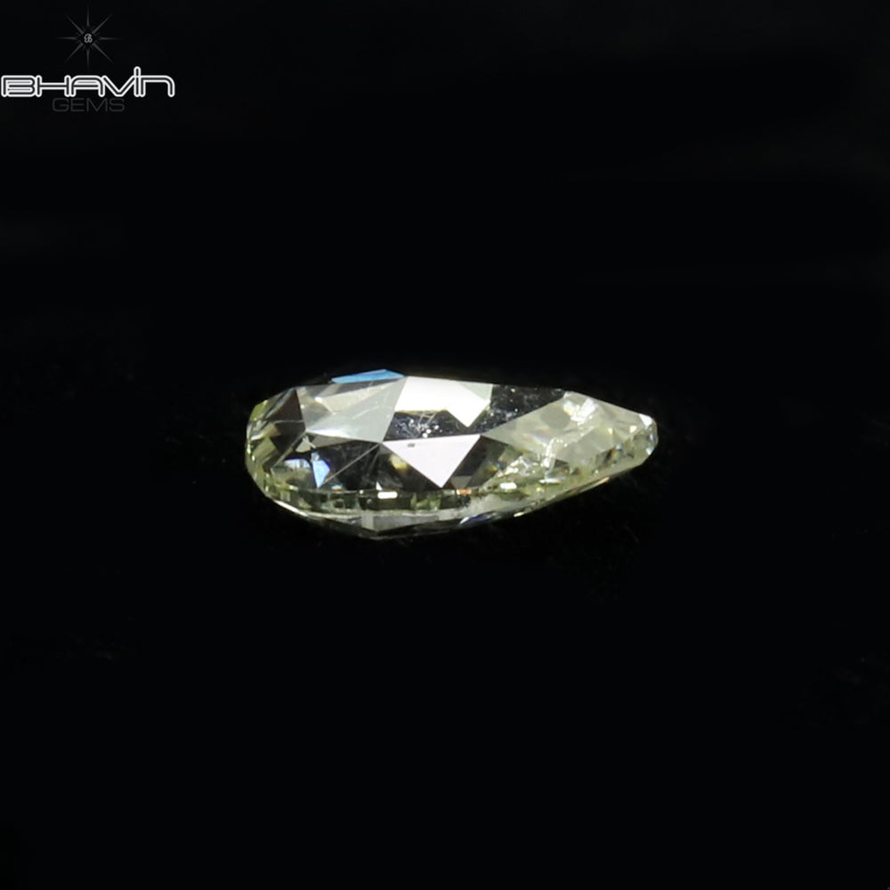 1.00 CT ペアシェイプ ナチュラル ダイヤモンド グレー グリーン カラー SI2 クラリティ (7.07 MM)