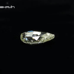 1.00 CT ペアシェイプ ナチュラル ダイヤモンド グレー グリーン カラー SI2 クラリティ (7.07 MM)
