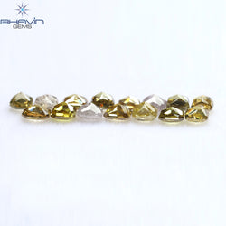 1.93 CT/15 Pcs Cushion Shape Natural Diamond Mix Color SI Clarity (3.30 MM)