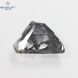 2.08 CT Slice Shape Natural Diamond Salt And Pepper Color I3 Clarity (12.60 MM)
