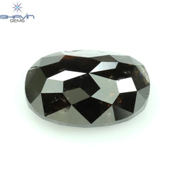1.56 CT Oval Shape Natural Diamond Salt And Papper Color I3 Clarity (8.46 MM)