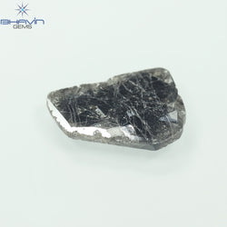 3.73 CT Slice Shape Natural Diamond Salt And Pepper Color I3 Clarity (16.50 MM)