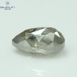 1.13 CT Pear Shape Natural Loose Diamond Salt And Pepper Color I3 Clarity (7.34 MM)