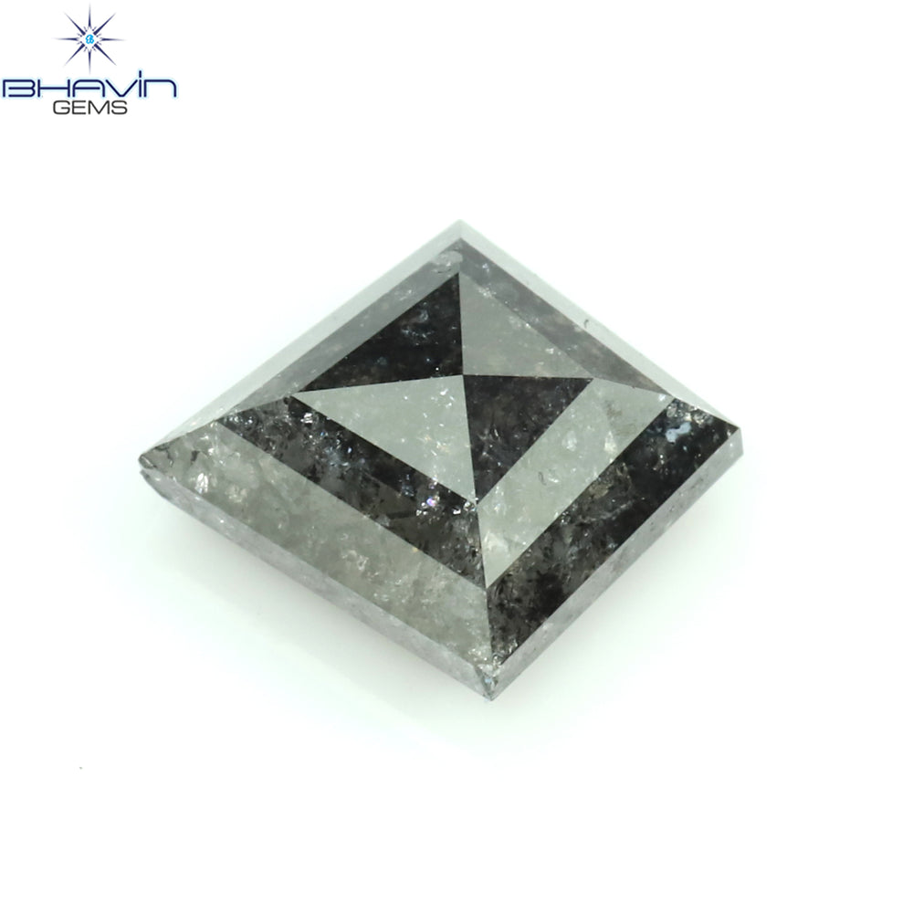 1.26 CT Kite Diamond Natural Loose Diamond Salt And Pepper Color I3 Clarity (8.40 MM)
