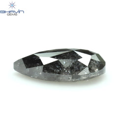 0.70 CT Pear Shape Natural Loose Diamond Salt And Pepper Color I3 Clarity (7.97 MM)