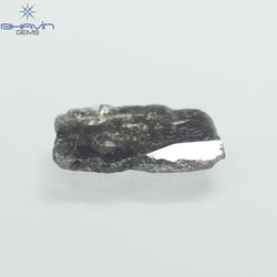 1.45 CT Slice Shape Natural Diamond Salt And Pepper Color I3 Clarity (12.20 MM)