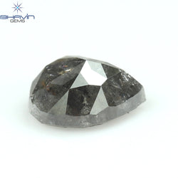 0.61 CT Heart Shape Natural Loose Diamond Salt And Pepper Color I3 Clarity (5.47 MM)