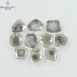 2.65 CT Slice Diamond Salt And Pepper Color Clarity I3 (6.90 MM)