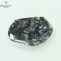 3.79 CT Slice Shape Natural Diamond Salt And Pepper Color I3 Clarity (17.00 MM)