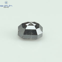 0.61 CT Emerald Shape Natural Loose Diamond Salt And pepper Color I3 Clarity (4.77 MM)