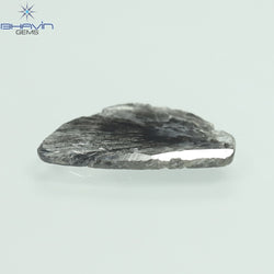 1.98 CT Slice Shape Natural Diamond Salt And Pepper Color I3 Clarity (14.50 MM)
