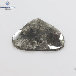 3.50 CT Heart Slice Shape Natural Diamond Salt And Pepper Color I3 Clarity (14.31 MM)