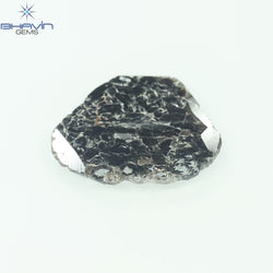 8.36 CT Slice Shape Natural Diamond Salt And Pepper Color I3 Clarity (25.00 MM)