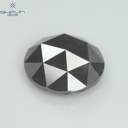 5.54 CT、ラウンド ローズ カット ダイヤモンド、グレー、クラリティ I3 (11.63 MM)