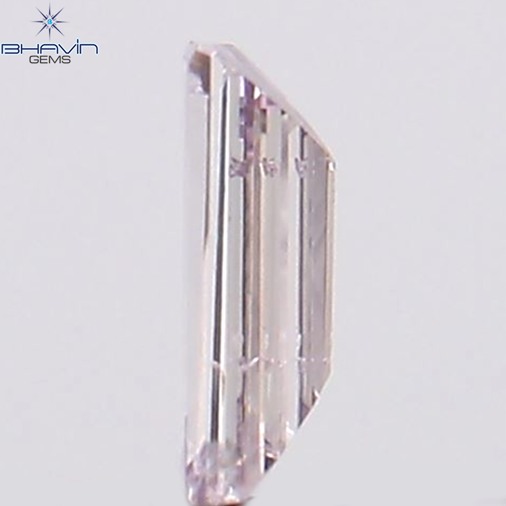 0.05 CT Baguette Shape Natural Diamond Pink Color VS2 Clarity (3.22 MM)