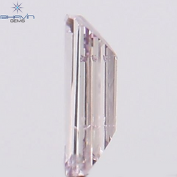 0.05 CT Baguette Shape Natural Diamond Pink Color VS2 Clarity (3.22 MM)
