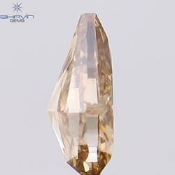 0.44 CT Pear Shape Natural Diamond Brown Color SI1 Clarity (6.15 MM)