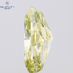 0.14 CT Oval Shape Natural Diamond Greenish Yellow Color SI2 Clarity (3.82 MM)
