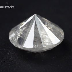 0.56 CT Round Shape Natural Diamond White Color I3 Clarity (5.15 MM)