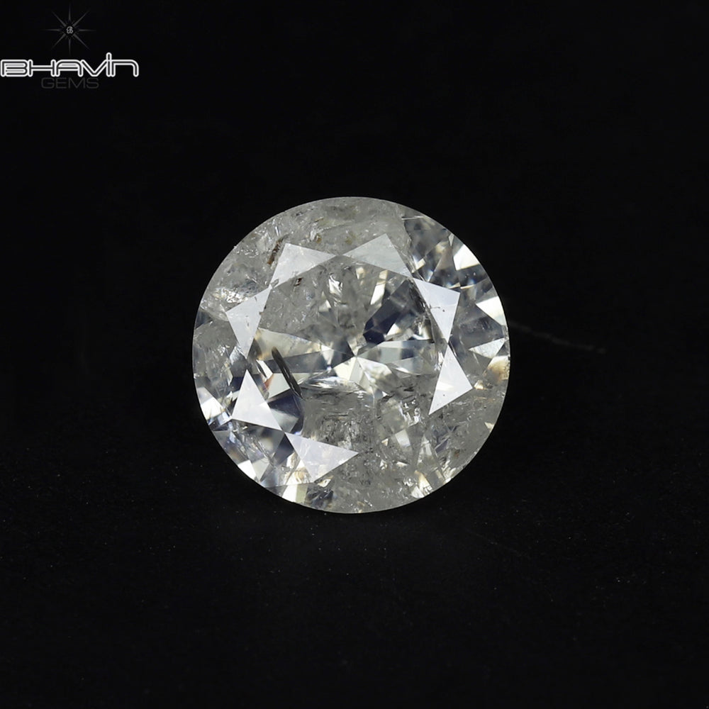 0.99 CT Round Shape Natural Loose Diamond White Color I3 Clarity (6.40 MM)