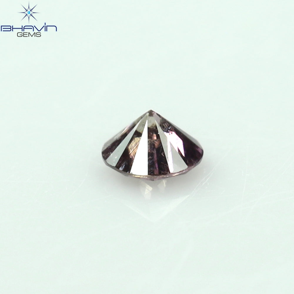 0.03 CT Round Shape Natural Diamond Pink Color I2 Clarity (1.97 MM)