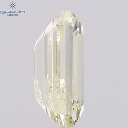 0.31 CT エメラルド シェイプ ナチュラル ダイヤモンド イエロー カラー I1 クラリティ (4.67 MM)