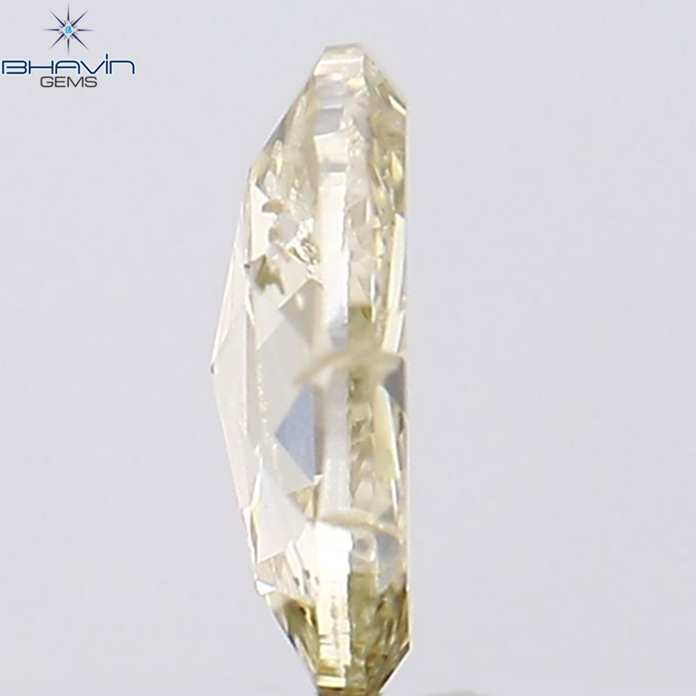 0.40 CT Oval Shape Natural Diamond Yellow Color SI2 Clarity (5.75 MM)