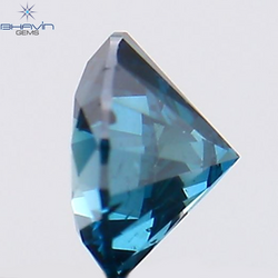 0.24 CT Round Shape Natural Diamond Blue Color SI1 Clarity (3.94 MM)