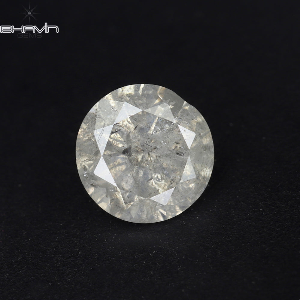 0.54 CT Round Shape Natural Loose Diamond White Color I3 Clarity (5.13 MM)