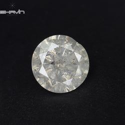 0.54 CT Round Shape Natural Loose Diamond White Color I3 Clarity (5.13 MM)