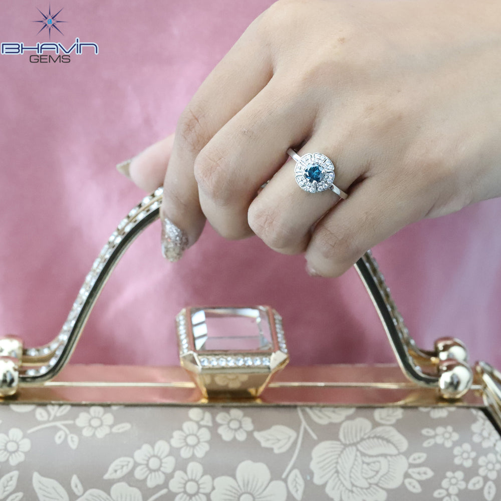 Round Shape Diamond Engagement Ring And Wedding Diamond Ring