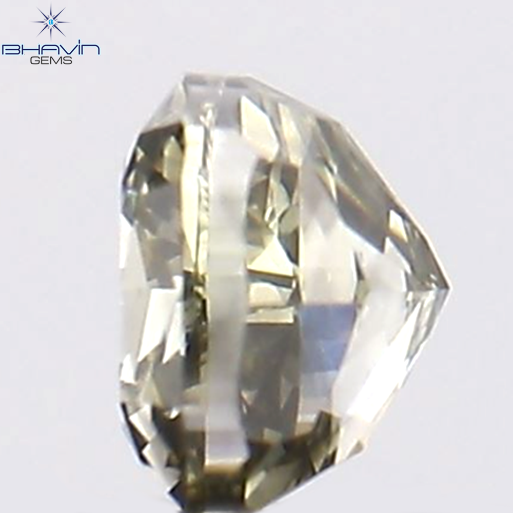 0.21 CT Cushion Shape Natural Diamond Gray Color VS1 Clarity (3.22 MM)
