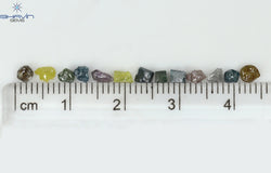 6.51 CT/51 PCS Mix Color Rough Diamond Natural loose Diamond I3 Clarity (3.41 MM)