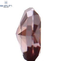0.12 CT Oval Shape Natural Diamond Enhanced Pink Color VS2 Clarity (3.47 MM)