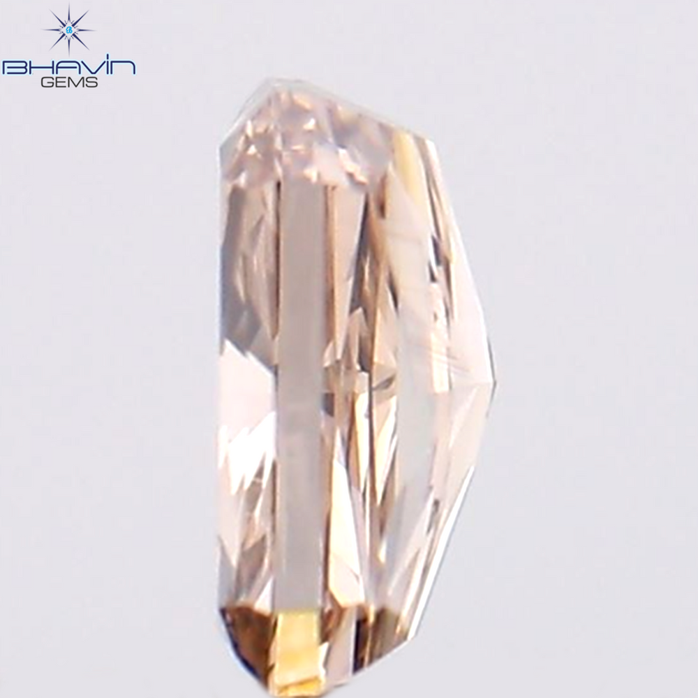 0.18 CT Radiant Shape Natural Diamond Pink Color VS1 Clarity (3.75 MM)