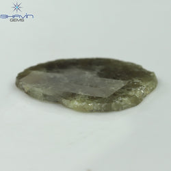 18.75 CT Slice Shape Natural Diamond Salt And Pepper Color I3 Clarity (31.00 MM)