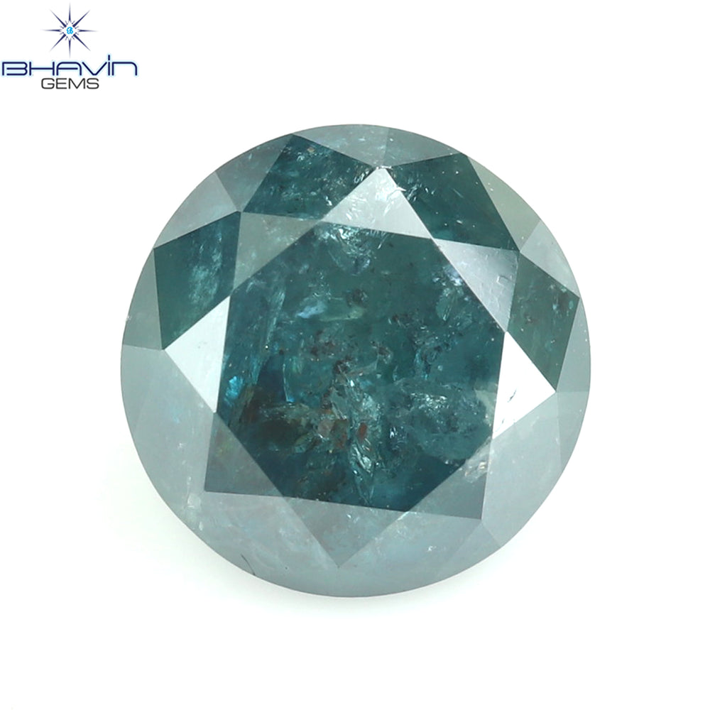 1.18 CT Round Diamond Natural Loose Diamond Blue Color I3 Clarity (6.15 MM)