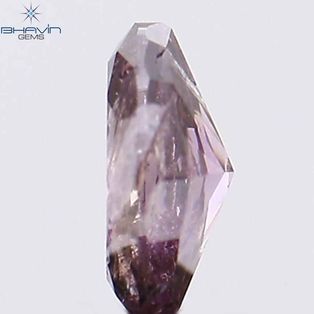 0.18 CT Oval Shape Natural Diamond Pink Color I2 Clarity (4.26 MM)