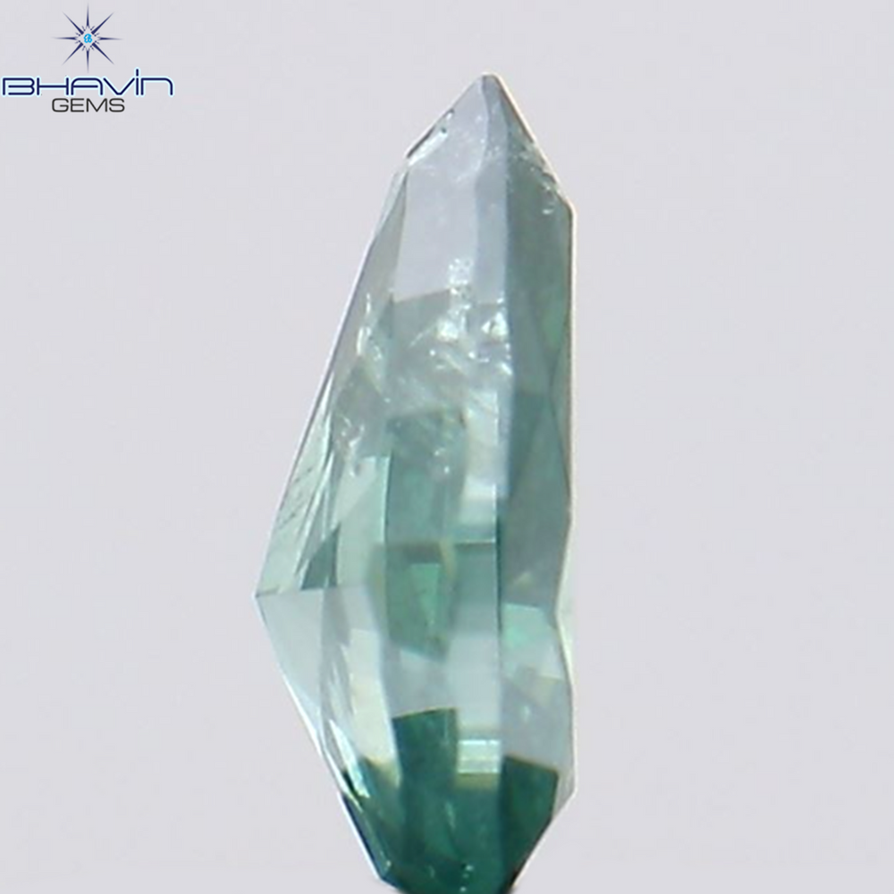 0.18 Pear Shape Natural Diamond Blue Color I1 Clarity (4.56 MM)