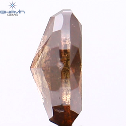 0.90 CT Oval Shape Natural Diamond Enhanced Brown Pink Color I1 Clarity (7.07 MM)