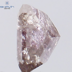 1.00 CT Radiant Shape Natural Diamond Pink Color I3 Clarity (5.75 MM)