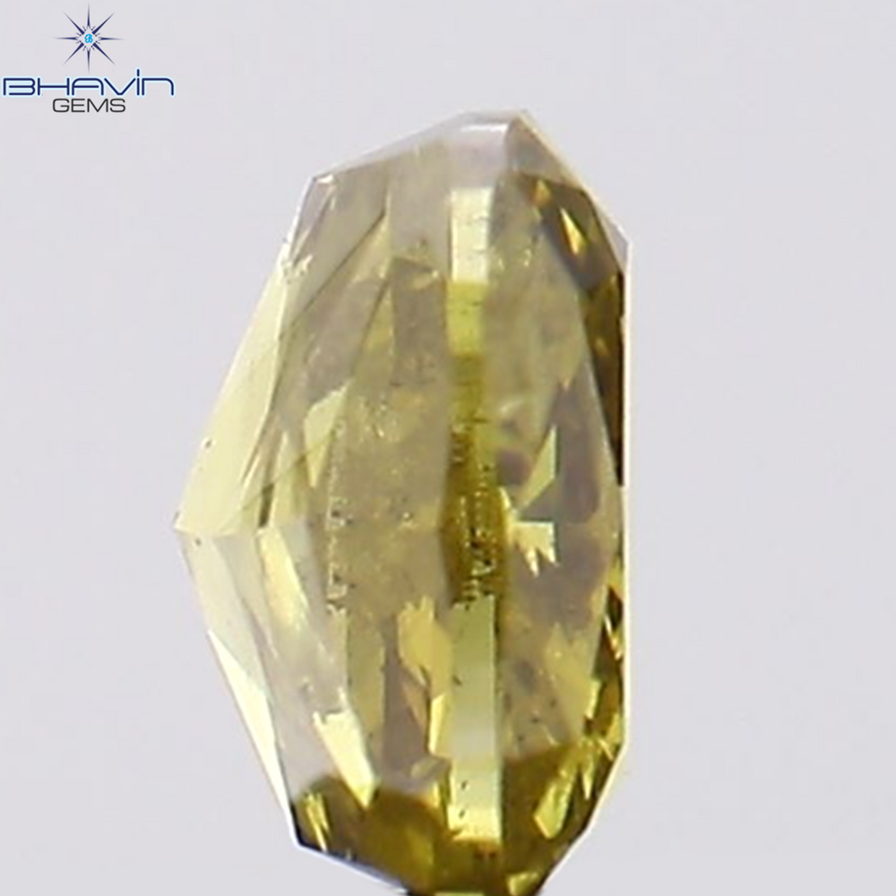 0.26 CT Cushion Shape Natural Diamond Green Color SI2 Clarity (3.80 MM)