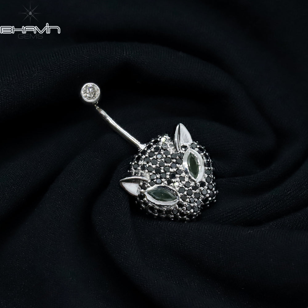 18K/3g leopard Belly Button Ring, Belly Button Jewelry Ring, Belly Button Rings