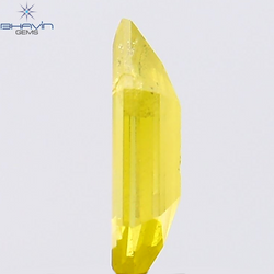 0.19 CT Hexagon Shape Natural Diamond Yellow Color I2 Clarity (6.65 MM)