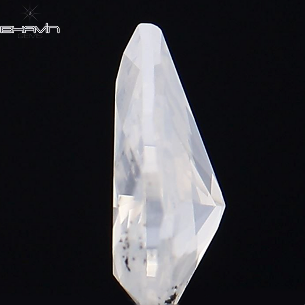 0.13 CT Pear Shape Natural Diamond White Color SI1 Clarity (4.20 MM)