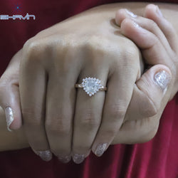 ゴールド リング, ハート ダイヤモンド, 塩と紙のダイヤモンド, 天然ダイヤモンド リング, 婚約指輪, 結婚指輪, ダイヤモンド リング