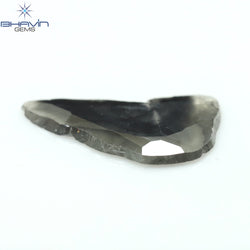 1.75 CT Slice Shape Natural Diamond Salt And Pepper Color I3 Clarity (15.74 MM)